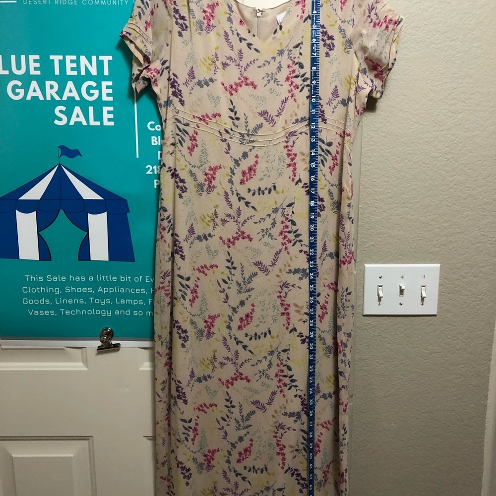 Semi Long Nude color Dress with inner lining